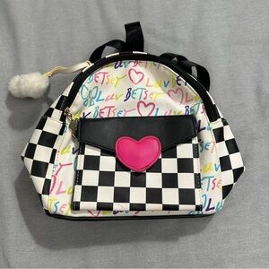 Betsey Johnson  Luv Betsey mini backpack, multi color, rainbow hang tag